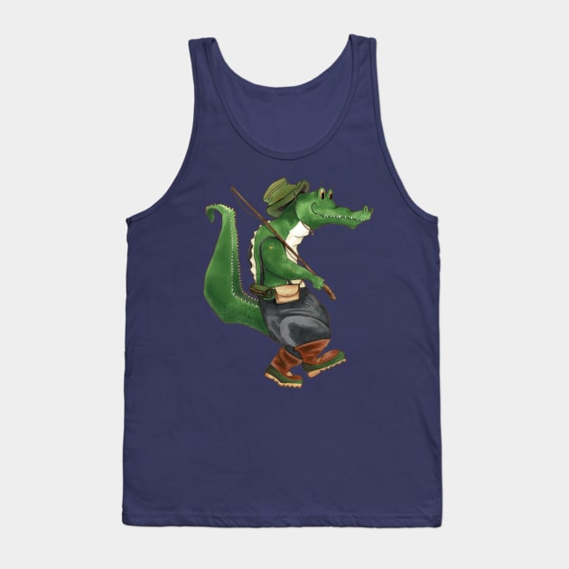 Gone Fishin' Tank Top by FishWithATopHat